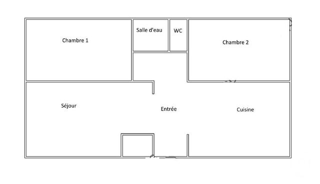 Appartement F3 &agrave; louer - 3 pi&egrave;ces - 57,32 m2 - Villeurbanne - 69 - RHONE-ALPES