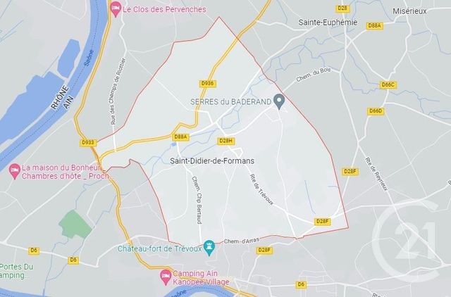 Terrain &agrave; vendre - 1068 m2 - St Didier De Formans - 01 - RHONE-ALPES
