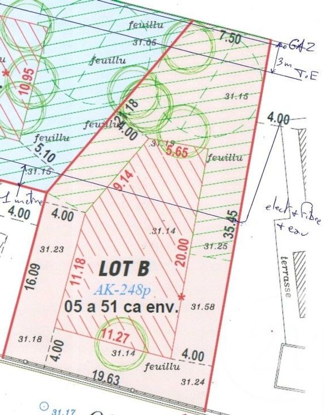Terrain à vendre - 551 m2 - Le Taillan Medoc - 33 - AQUITAINE