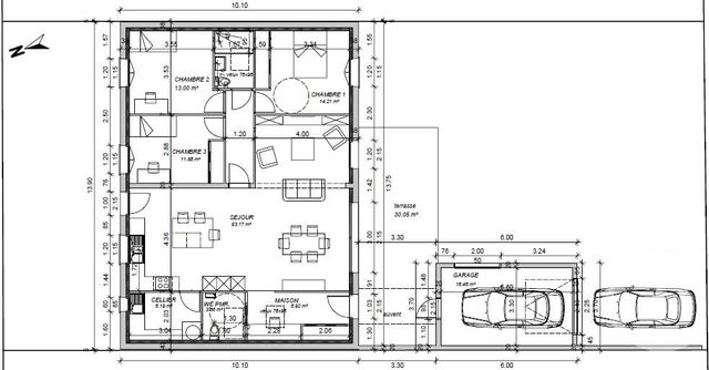Maison &agrave; vendre - 4 pi&egrave;ces - 123,16 m2 - Lucon - 85 - PAYS-DE-LOIRE