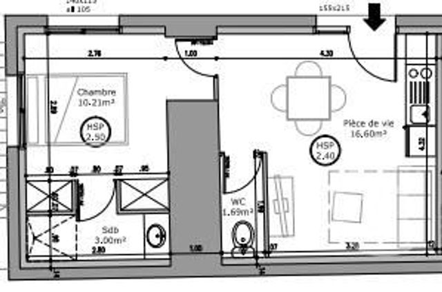 Appartement F2 &agrave; louer - 2 pi&egrave;ces - 31,03 m2 - Lucon - 85 - PAYS-DE-LOIRE