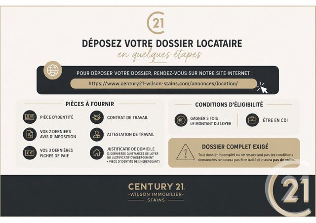 Appartement F1 &agrave; louer - 1 pi&egrave;ce - 29,46 m2 - St Denis - 93 - ILE-DE-FRANCE