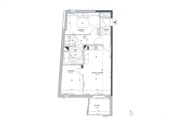Appartement F3 à vendre - 3 pièces - 61,48 m2 - St Denis - 93 - ILE-DE-FRANCE
