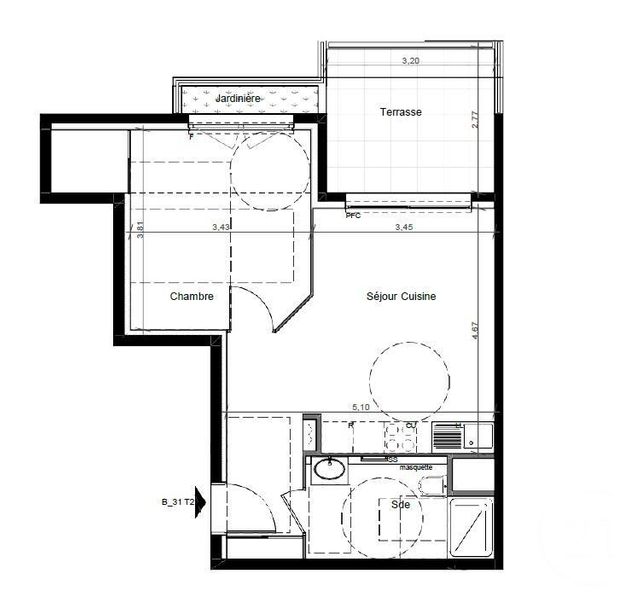 Appartement F2 à vendre 2 pièces 44 m2 Cagnes Sur Mer 06