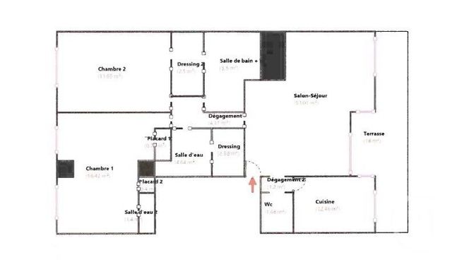 Appartement F4 à vendre - 4 pièces - 117,16 m2 - Cagnes Sur Mer - 06 - PROVENCE-ALPES-COTE-D-AZUR