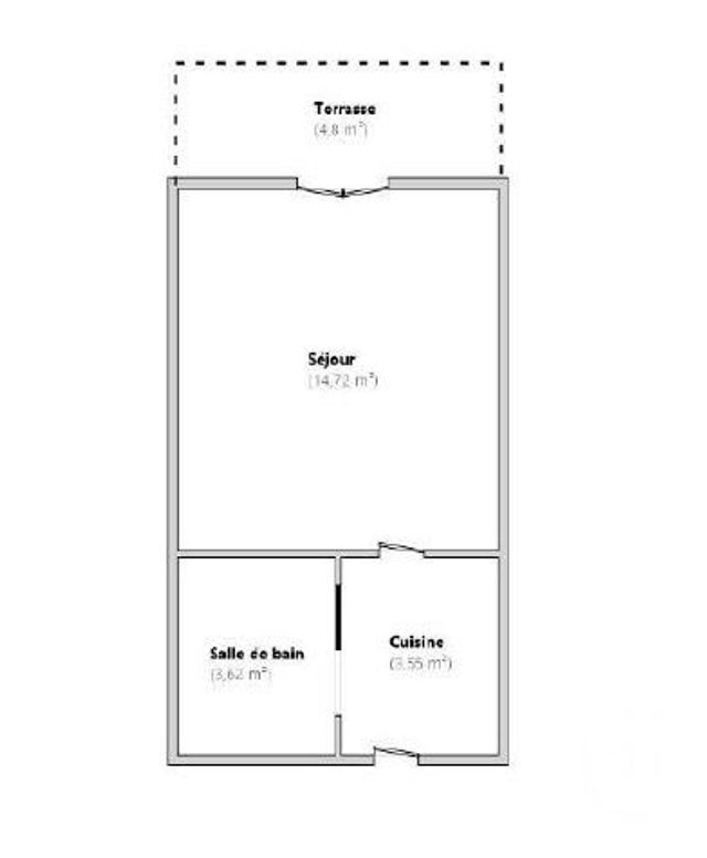 Appartement F1 à vendre - 1 pièce - 21,89 m2 - Villeneuve Loubet - 06 - PROVENCE-ALPES-COTE-D-AZUR