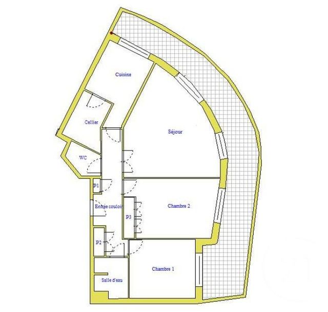 Appartement F3 &agrave; vendre - 3 pi&egrave;ces - 69,78 m2 - Nice - 06 - PROVENCE-ALPES-COTE-D-AZUR