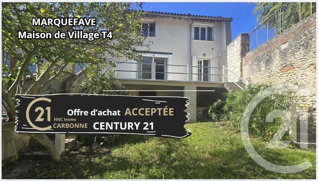 Prix immobilier MARQUEFAVE - Photo d’une maison vendue