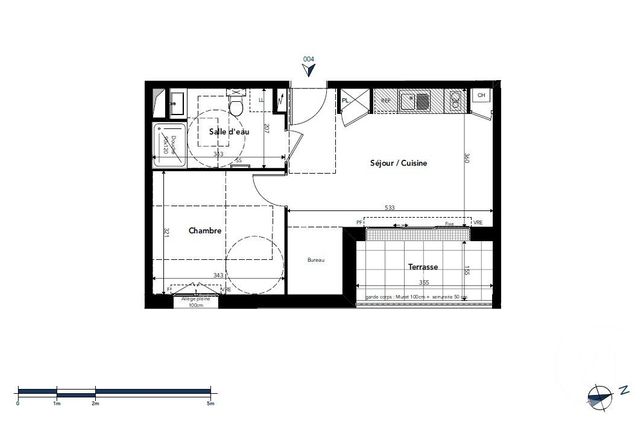 Appartement T2 &agrave; vendre - 2 pi&egrave;ces - 36,57 m2 - Chateau D Olonne - 85 - PAYS-DE-LOIRE