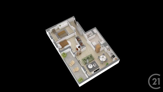 Appartement T3 à vendre - 3 pièces - 63,38 m2 - Pornic - 44 - PAYS-DE-LOIRE