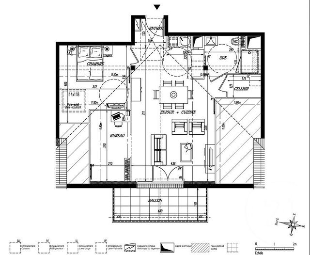 Appartement T2 &agrave; vendre - 2 pi&egrave;ces - 58 m2 - Pornic - 44 - PAYS-DE-LOIRE