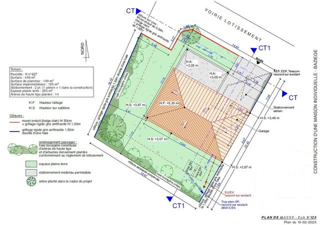 Maison &agrave; vendre - 5 pi&egrave;ces - 109,13 m2 - Baziege - 31 - MIDI-PYRENEES