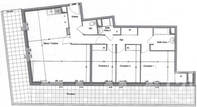 Appartement F4 à vendre - 5 pièces - 91,50 m2 - Villepinte - 93 - ILE-DE-FRANCE