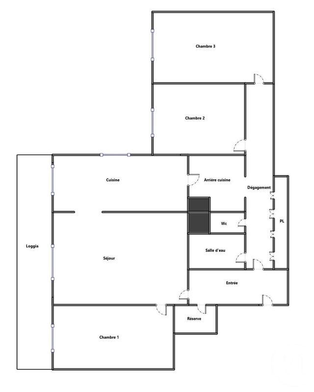 Appartement F4 &agrave; vendre - 4 pi&egrave;ces - 82,25 m2 - Tremblay En France - 93 - ILE-DE-FRANCE