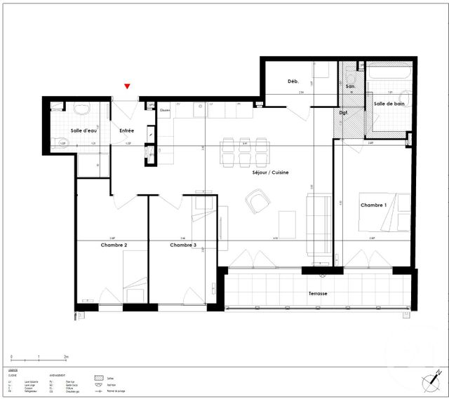 Appartement F4 &agrave; vendre - 4 pi&egrave;ces - 87,01 m2 - Villepinte - 93 - ILE-DE-FRANCE