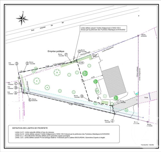 Terrain &agrave; vendre - 518 m2 - Bidart - 64 - AQUITAINE