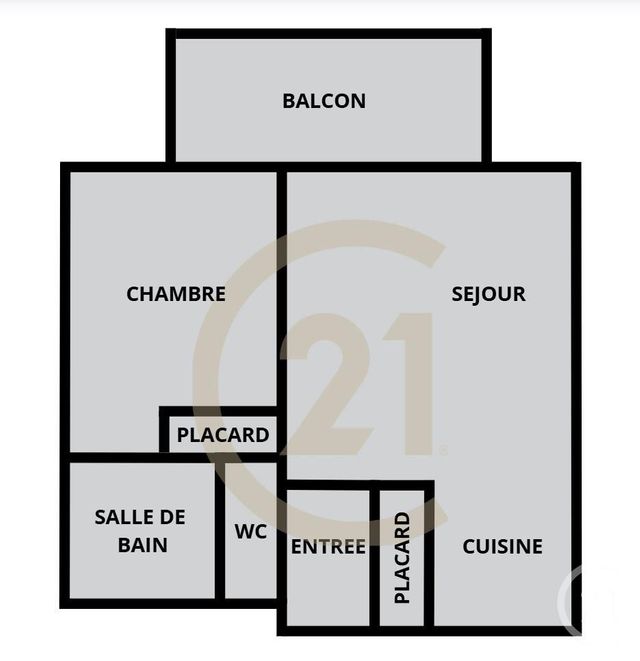 Appartement F2 &agrave; vendre - 2 pi&egrave;ces - 34,33 m2 - Talange - 57 - LORRAINE