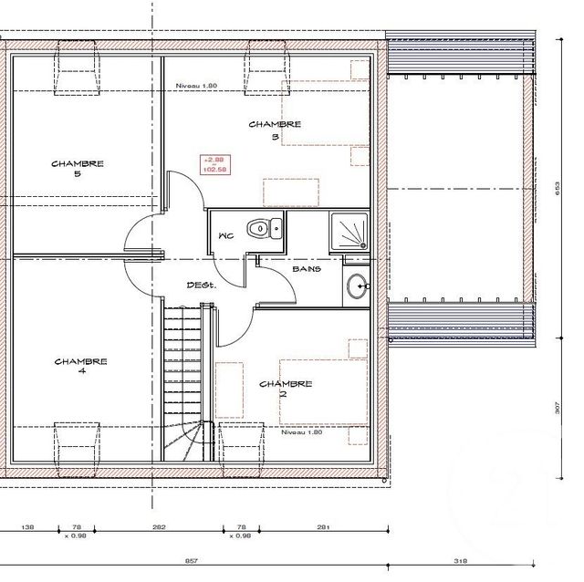 Maison &agrave; vendre - 7 pi&egrave;ces - 125,13 m2 - St Meen Le Grand - 35 - BRETAGNE