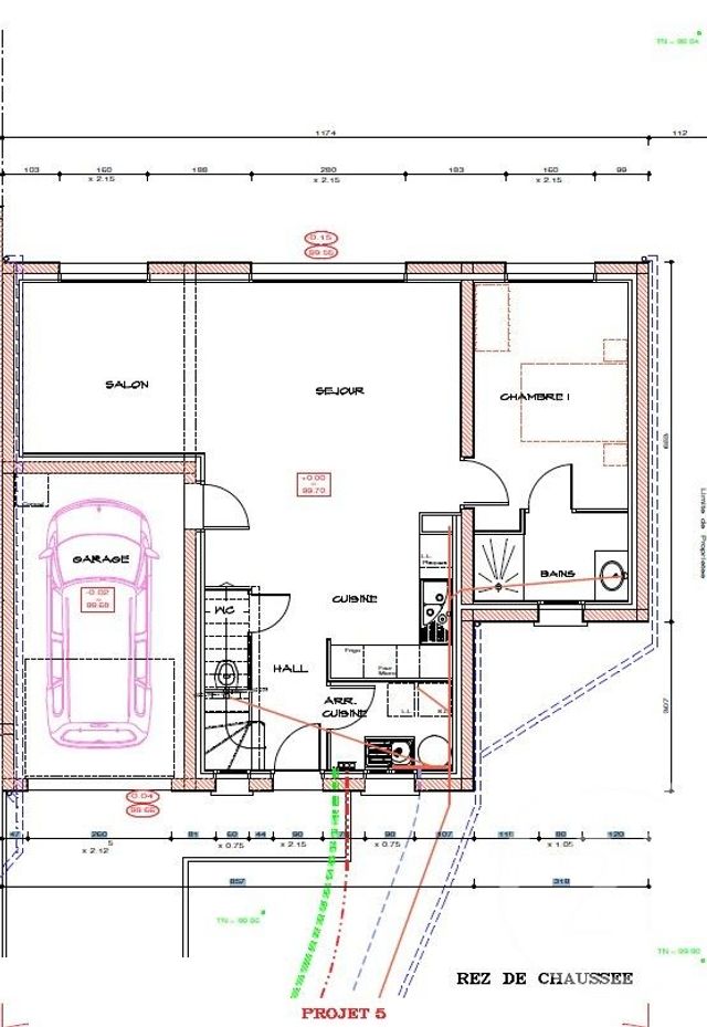 Maison &agrave; vendre - 7 pi&egrave;ces - 125,13 m2 - St Meen Le Grand - 35 - BRETAGNE