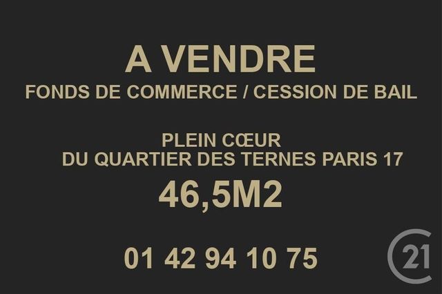 Divers à vendre - 46,50 m2 - Paris - 75017 - ILE-DE-FRANCE