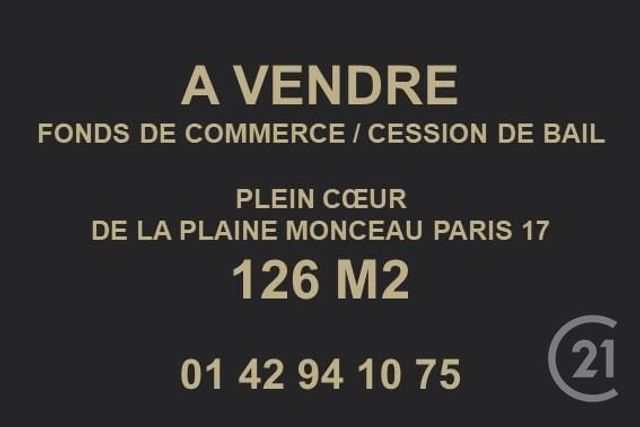 Divers à vendre - 126 m2 - Paris - 75017 - ILE-DE-FRANCE