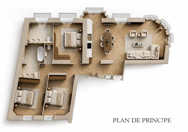 Appartement F5 &agrave; vendre - 5 pi&egrave;ces - 115 m2 - Nice - 06 - PROVENCE-ALPES-COTE-D-AZUR