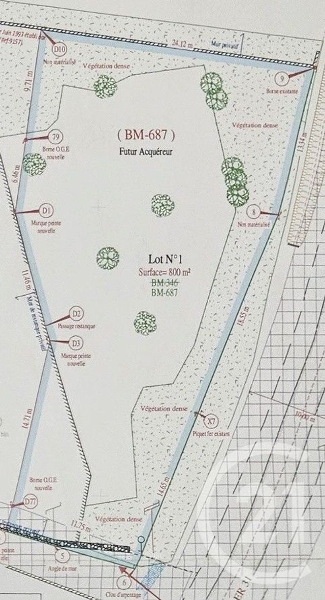 Terrain &agrave; vendre - 800 m2 - Draguignan - 83 - PROVENCE-ALPES-COTE-D-AZUR