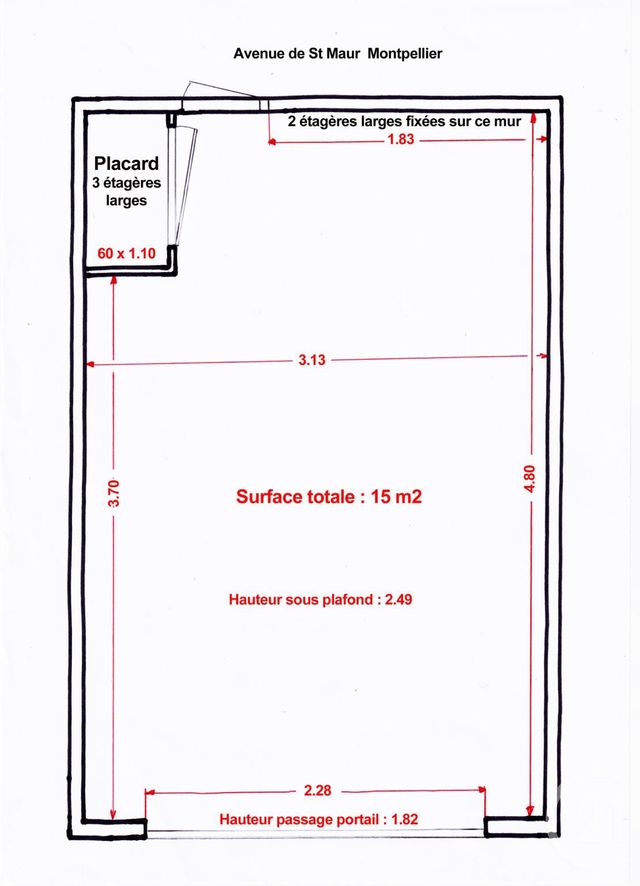 Parking &agrave; louer - 15 m2 - Montpellier - 34 - LANGUEDOC-ROUSSILLON
