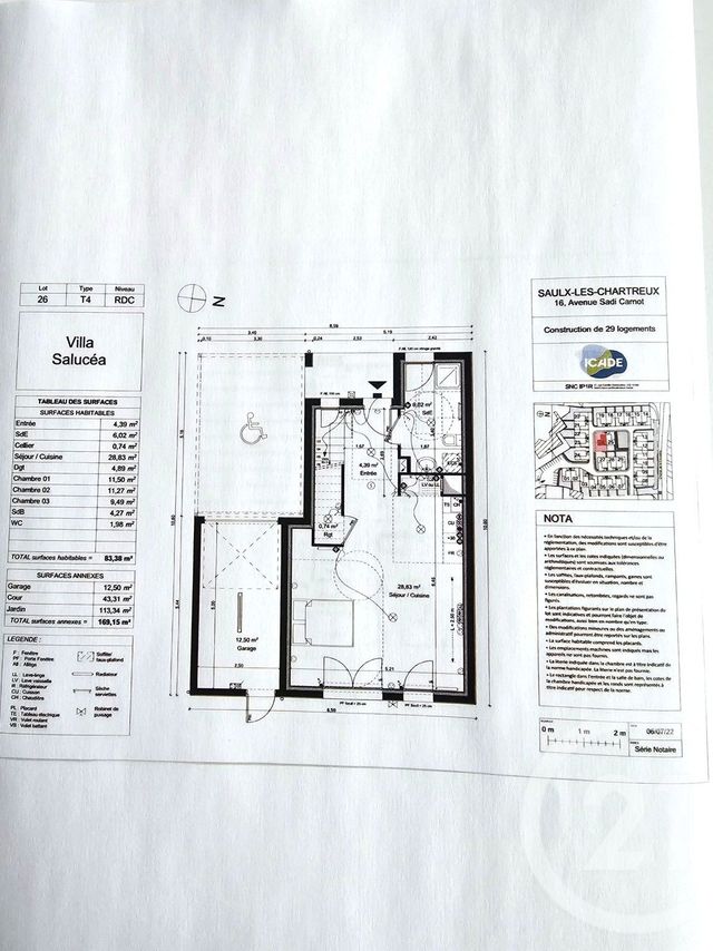 Maison &agrave; vendre - 4 pi&egrave;ces - 83 m2 - Saulx Les Chartreux - 91 - ILE-DE-FRANCE