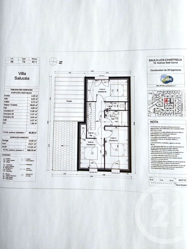 Maison &agrave; vendre - 4 pi&egrave;ces - 83 m2 - Saulx Les Chartreux - 91 - ILE-DE-FRANCE