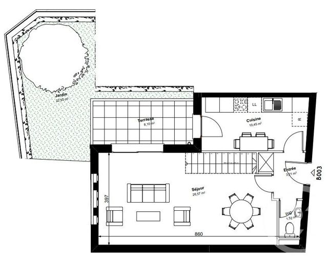 Appartement Duplex &agrave; vendre - 4 pi&egrave;ces - 82,71 m2 - Champs Sur Marne - 77 - ILE-DE-FRANCE
