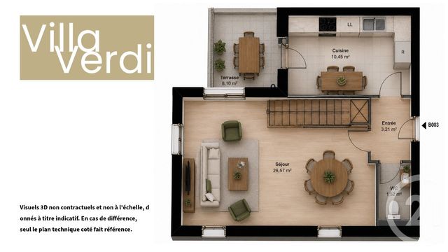 Appartement Duplex &agrave; vendre - 4 pi&egrave;ces - 82,71 m2 - Champs Sur Marne - 77 - ILE-DE-FRANCE