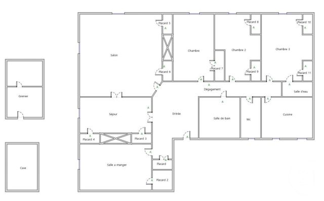 Appartement T6 &agrave; vendre - 6 pi&egrave;ces - 142,98 m2 - Lyon - 69006 - RHONE-ALPES