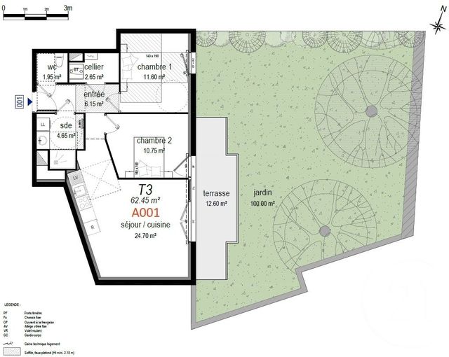 Appartement T3 à vendre - 3 pièces - 62,45 m2 - Pleneuf Val Andre - 22 - BRETAGNE