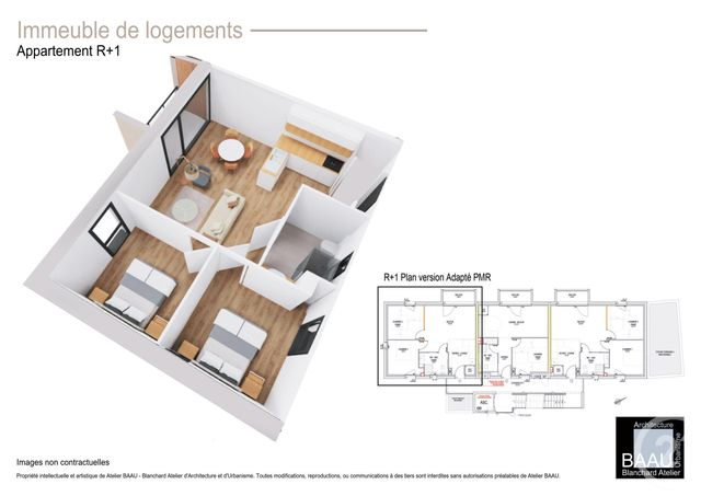 Appartement T3 à vendre - 3 pièces - 52,79 m2 - Pleneuf Val Andre - 22 - BRETAGNE