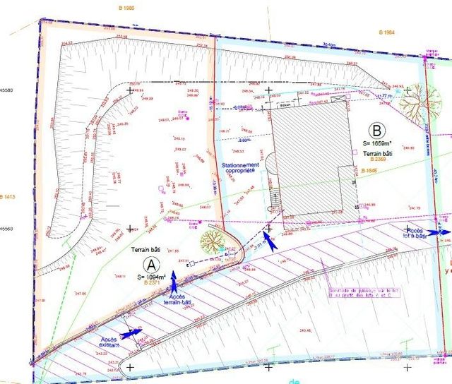 Terrain &agrave; vendre - 1094 m2 - Seyssuel - 38 - RHONE-ALPES