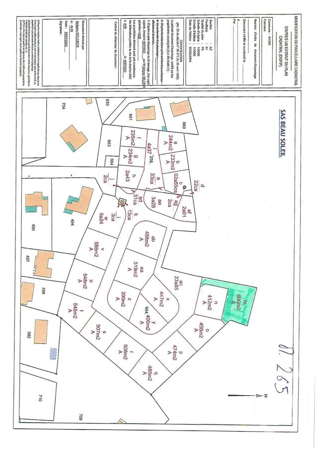 Terrain &agrave; vendre - 600 m2 - Carmaux - 81 - MIDI-PYRENEES