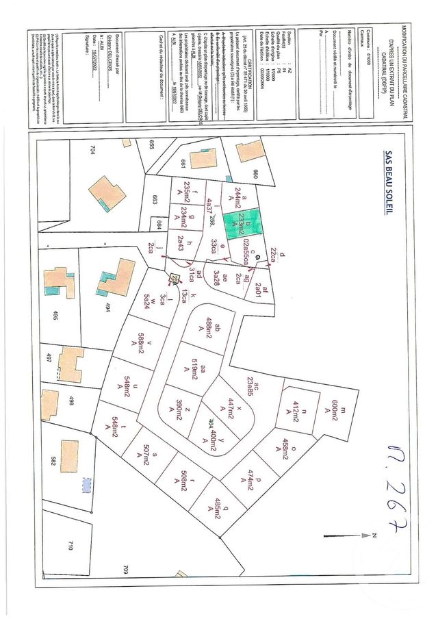 Terrain &agrave; vendre - 488 m2 - Carmaux - 81 - MIDI-PYRENEES