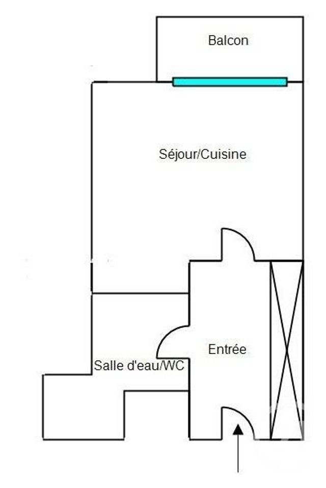 Appartement Studio &agrave; vendre - 1 pi&egrave;ce - 22,59 m2 - Montpellier - 34 - LANGUEDOC-ROUSSILLON