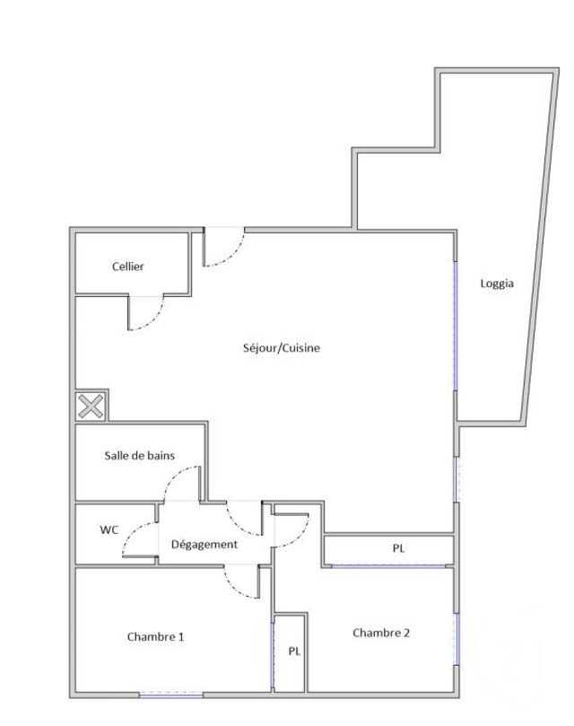 Appartement F3 &agrave; vendre - 3 pi&egrave;ces - 61,97 m2 - Montpellier - 34 - LANGUEDOC-ROUSSILLON