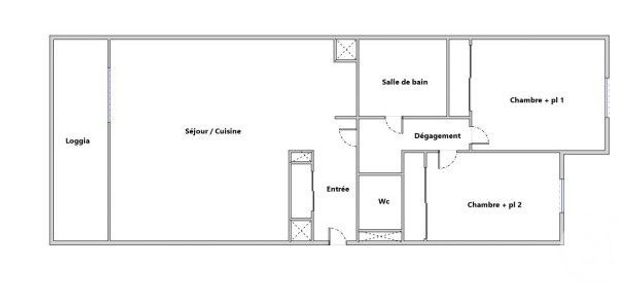 Appartement F3 à vendre - 3 pièces - 69,59 m2 - Montpellier - 34 - LANGUEDOC-ROUSSILLON