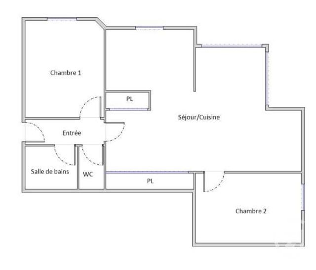 Appartement F3 à vendre - 3 pièces - 58,59 m2 - Montpellier - 34 - LANGUEDOC-ROUSSILLON