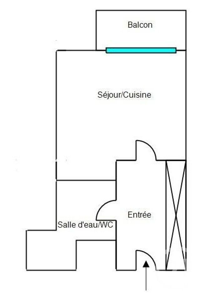 Appartement Studio &agrave; vendre - 1 pi&egrave;ce - 21,58 m2 - Montpellier - 34 - LANGUEDOC-ROUSSILLON