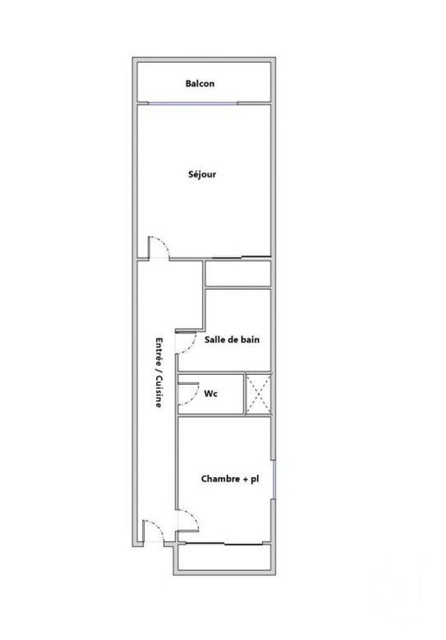 Appartement F2 &agrave; vendre - 2 pi&egrave;ces - 29,61 m2 - Montpellier - 34 - LANGUEDOC-ROUSSILLON