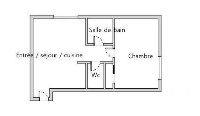 Appartement F2 &agrave; vendre - 2 pi&egrave;ces - 33,67 m2 - Montpellier - 34 - LANGUEDOC-ROUSSILLON