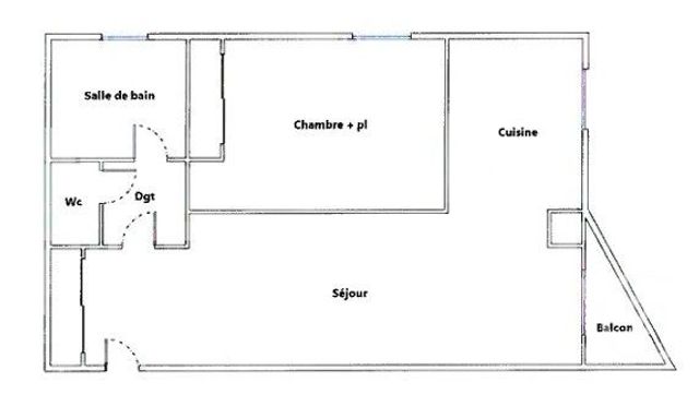 Appartement F2 &agrave; vendre - 2 pi&egrave;ces - 43,51 m2 - Montpellier - 34 - LANGUEDOC-ROUSSILLON