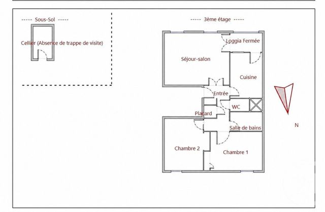 Appartement F3 &agrave; vendre - 3 pi&egrave;ces - 65,42 m2 - Montpellier - 34 - LANGUEDOC-ROUSSILLON