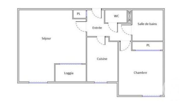 Appartement F2 à vendre - 2 pièces - 49,31 m2 - Montpellier - 34 - LANGUEDOC-ROUSSILLON