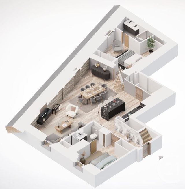 Appartement F5 à vendre - 5 pièces - 140,29 m2 - Chamonix Mont Blanc - 74 - RHONE-ALPES