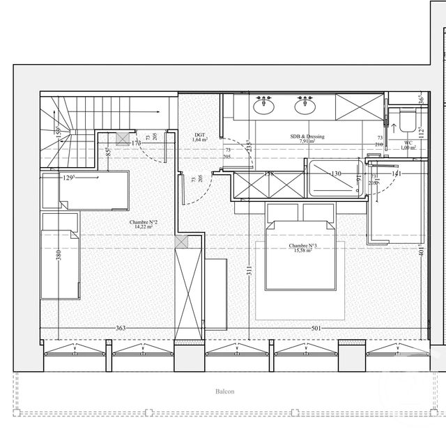 Appartement F4 &agrave; vendre - 4 pi&egrave;ces - 117 m2 - Chamonix Mont Blanc - 74 - RHONE-ALPES
